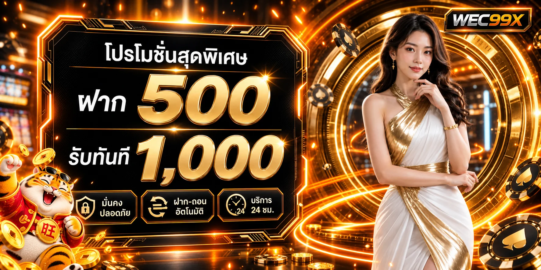 โปรโมชั่นฝากรับโบนัสสำหรับสมาชิก WEC99X