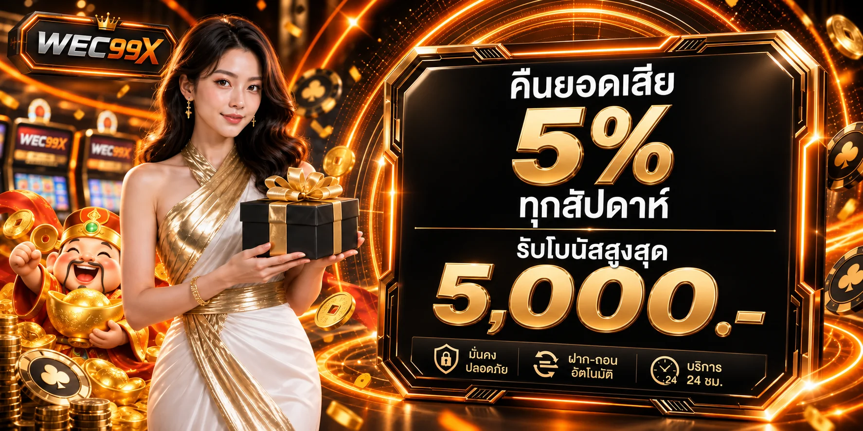 แบนเนอร์คืนยอดเสียและสิทธิประโยชน์ WEC99X