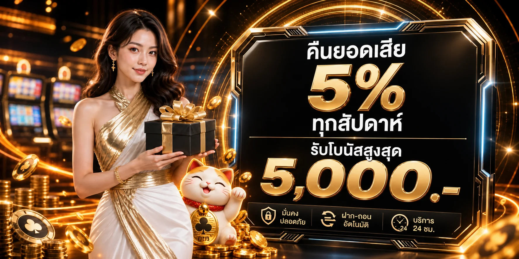 คืนยอดเสียและโบนัสรายสัปดาห์ WEC99X